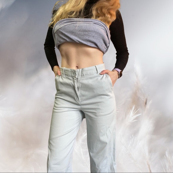 JAC+JACK pastel blue jeans, size 10, like new - Picture 2 of 12